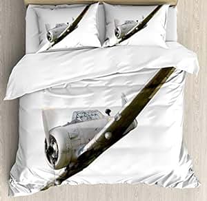 Amazon.com: Full Size Vintage Airplane 4 Piece Bedding Set