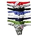 YUFEIDA Men's Modal Comfortable G-string Thongs Sexy Low Rise Bikini Briefs Underwear