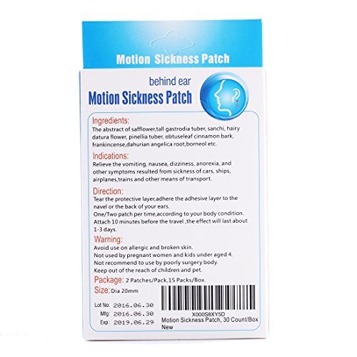 MQ® Motion Sickness Patch,30 Count/Box New eBay