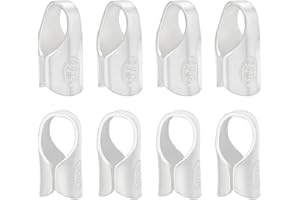 BENECREAT 8Pcs 925 Sterling Silver End Cap Crimps, 3.5mm Crimp Ends Beading Cord Protector, Barrel End Caps Tube Beads Ends C