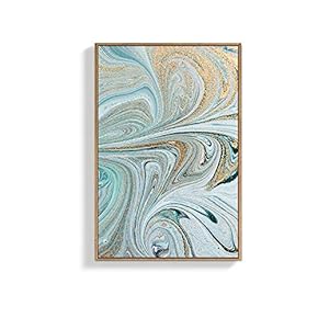 Framed Canvas Wall Art for Living Room, Bedroom Beautiful Metal Feature Canvas Prints for Home Decoration Ready to Hanging - 16x24 inches