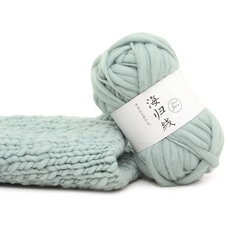 Baiyao100% Wolle Dick |65M| Riese Wolle Garn Für Armstricken/Fingerstricken Decken Teppiche Schals Nicht – Pantoletten Filzen
