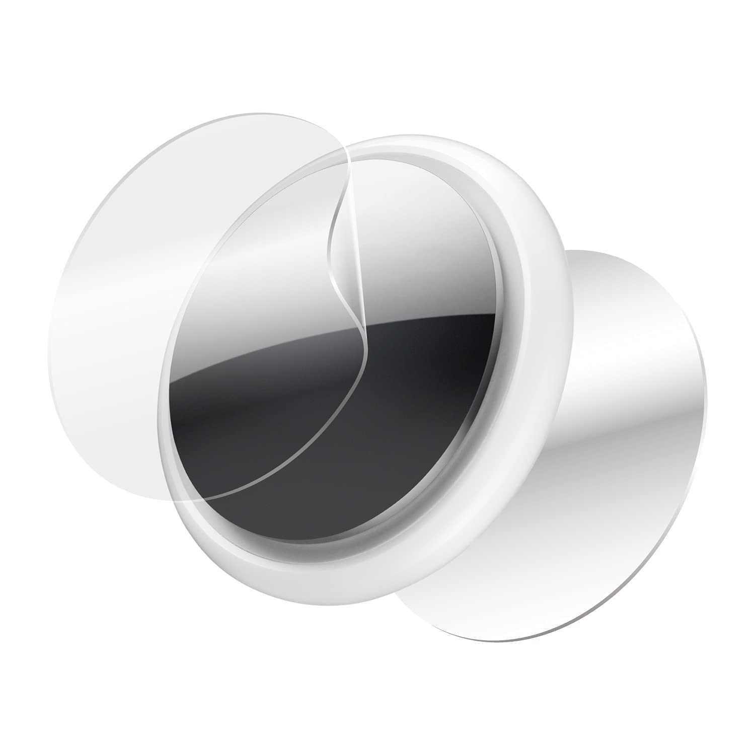 エレコム AirTag用アクセサリ フィルム フルカバー 衝撃吸収 高光沢 傷リペア 両面 2セットの商品画像