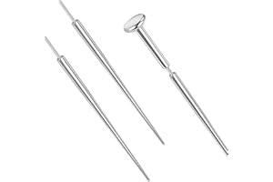 PunkTracker 14g/16g/18g/20g ASTM F136 Titanium Piercing Kit Taper Insertion Pin for Threadless Push In Tragus Helix Lip Nose Helix Piercing Jewelry Cartilage Earrings Labret Studs Nose Stud Stretcher