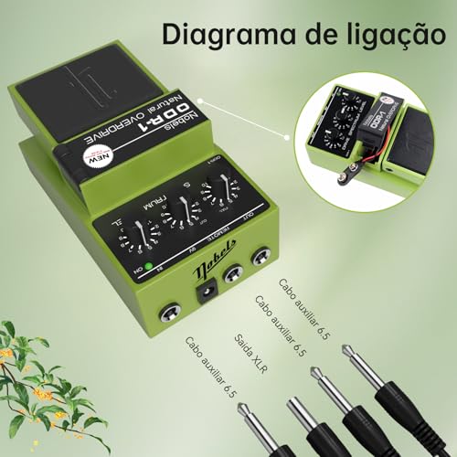 VEDO Pedal de Overdrive Nobels ODR-1 BC: Alimentação 9-18V com Controles DRIVE/SPECTRUM/LEVEL, Chave Bass Cut e Entrada REMOTE - Som Quente para Blues, Hard Rock e Guitarristas de Sertanejo