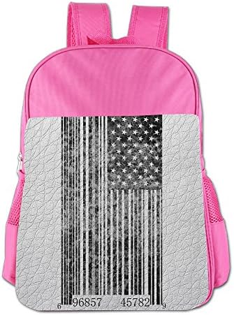 Barcode American Flag Casual Backpacks Students School Backpacks
