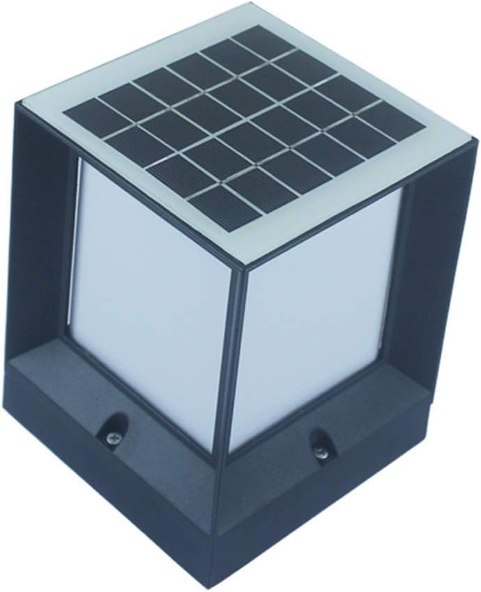 Waterproof Wall Light, Solar Aluminum Outdoor Square Courtyard Villa Park Lighting,S [Energy Class A]