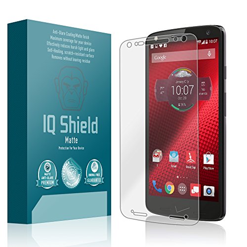 Motorola droid turbo 2 screen protector, iq shield matte full cov…