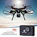 Holy Stone 1080P Camera Drone, HS300 RC Quadcopter with 120° Wide-Angle HD Camera 6-Axis gyro 2.4 GHz with Altitude Hold, One Key Return and Headless Mode Function RTF Includes Bonus Battery