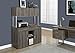 Monarch Specialties Dark Taupe Reclaimed-Look Office Storage Credenza, 48-Inch