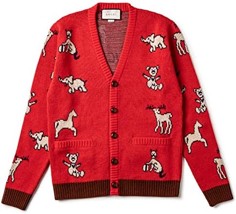 Amazon Gucci グッチ ニット メンズ Wool ウールコットンカーディガン Live Red Mc Xkbgb 6229 並行輸入品 カーディガン 通販