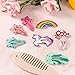 82 pcs Baby Girls Hair Clips No Slip Metal Snap Hair pins Barrettes Cartoon Animal Pattern Design for Women Kids Toddlers Pets