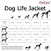 PetCee Dog Life Jacket Quick Release Easy-Fit Adjustable Pet Saver Life Jacket Dog Life Preserver Neon Pink Dog Life Vest (Pink, M)
