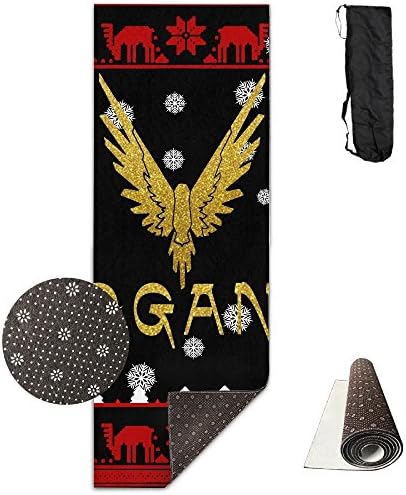 Logan Paul Christmas Logo Premium Thick Exercise Yoga Mat With Comfort Foam Non Slip Yoga Mat - For Men &amp; Women - With Carrying Bag