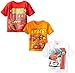 Disney Little Boys' Toddler Cars 3 Pack T-Shirt, Multi, 4T