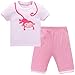 Hugbug Girls Monkey Pajamas Set 2-7T
