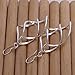 Elegant Fashion Jewelry 925 Silver Plated Stud Dangle Earings Double Banana