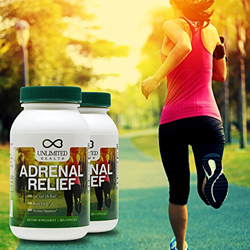 #1 Best Adrenal Fatigue Supplement Gluten Free - Lowers Stress, Anxiety, & Exhaustion - Magnesium for Restful Sleep - Vitamin C, B-6. B-12, & Ashwagandha - Regulates Cortisol for Adrenal Support