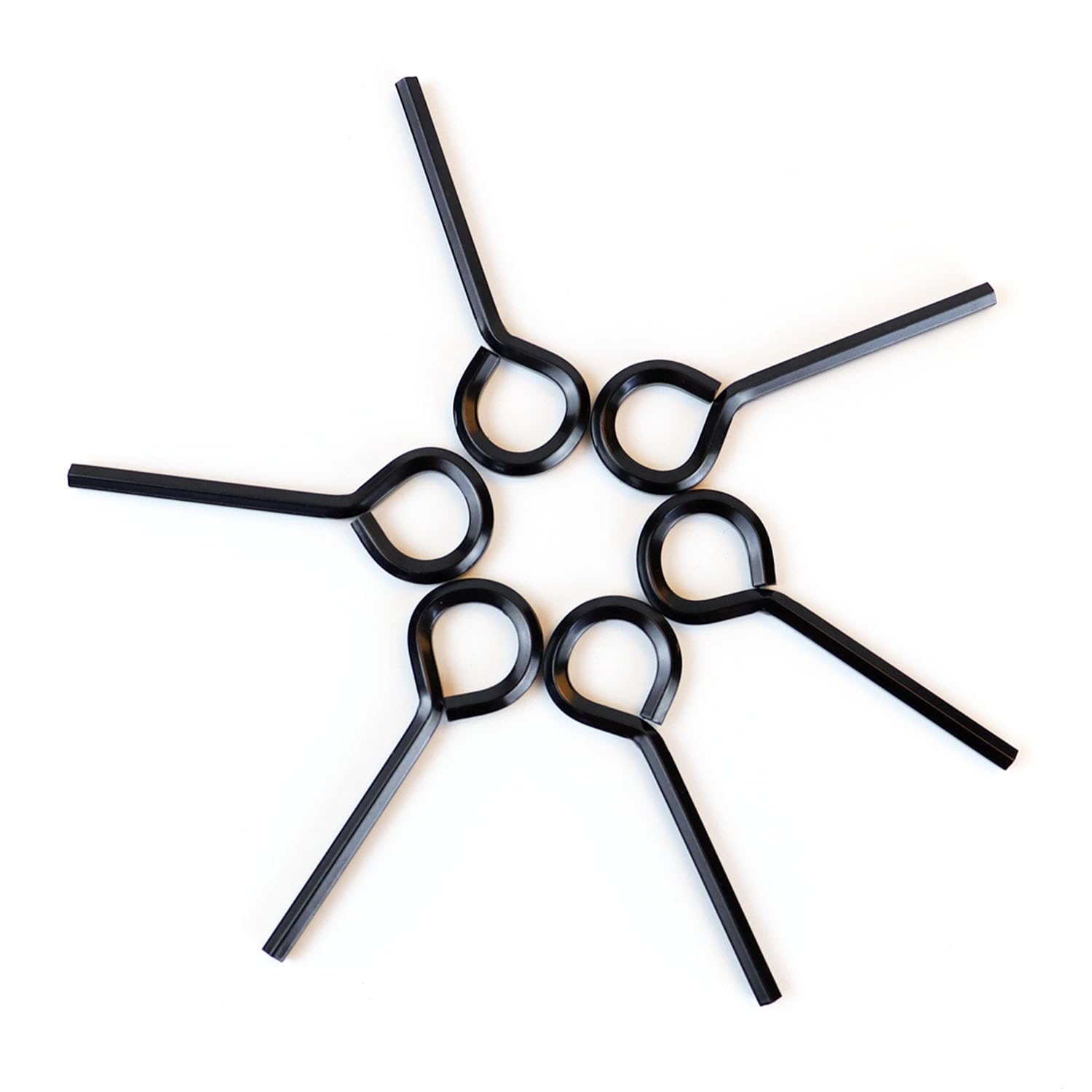 Photo 1 of TKYPZY 6 Pack Allen Wrench Hex Key for Push Bar Door Panic Exit Devices 5/32 Inch Standard Hex Dogging Key with Full Loop Hex Key Keychain Set Solid Metal Hex Keys Wrench (Black)