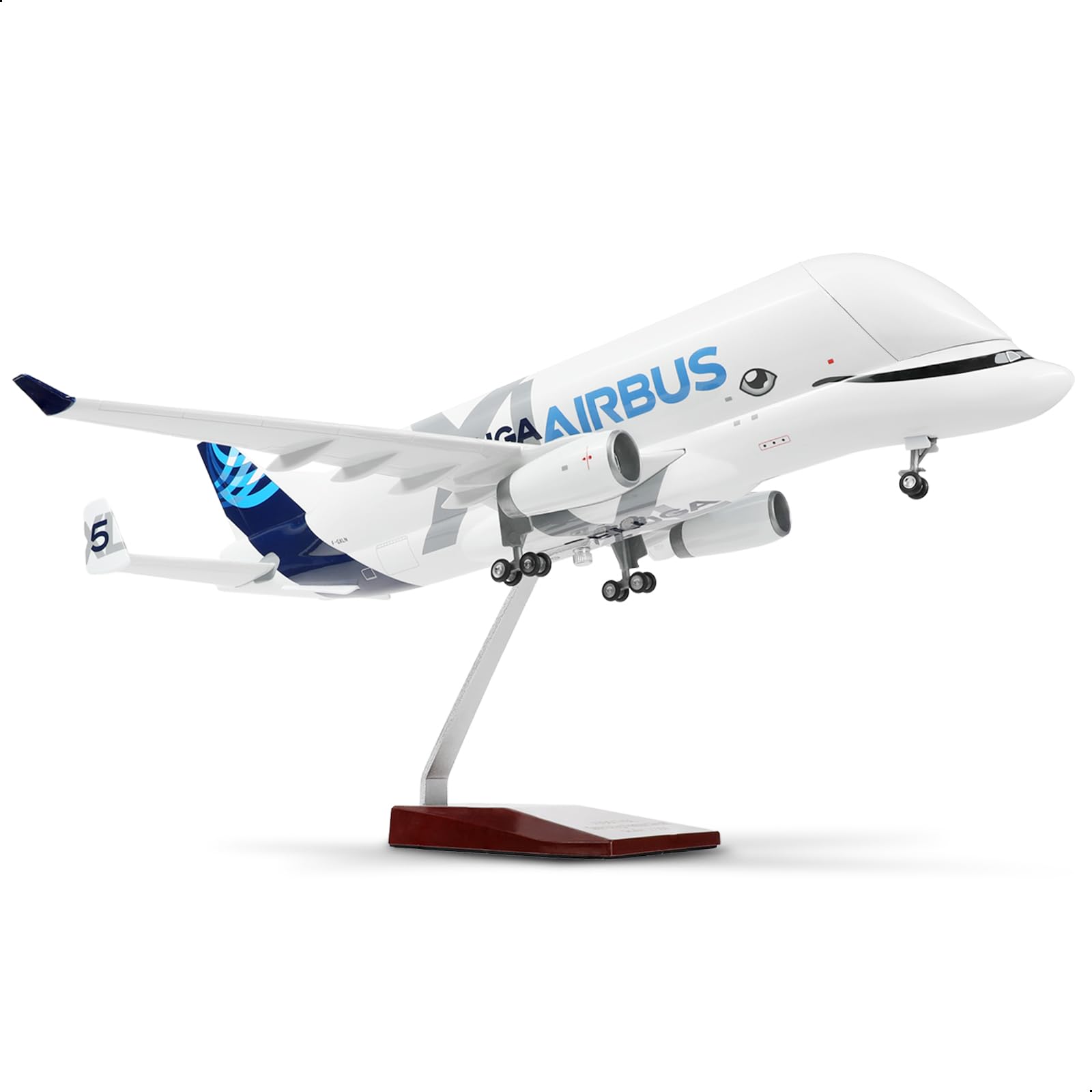 QIYUMOKE A330 Beluga XL5 1/150 Large Format Die-Cast Aircraft Model Kit (16.5 inch) for Airbus A330-743L Beluga, Aviation Enthusiasts Collect — image 1