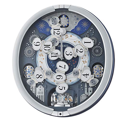 Seiko Melodies in Motion Wall Clock, Glittering Starry Night Pricepulse