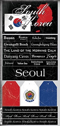 South Korea Scratchy Sticker Seoul,Busan