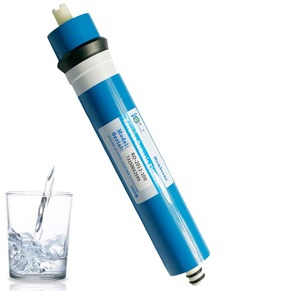 HUINING 50GPD 75GPD 100GPD 150GPD New Reverse Osmosis Element Water Filter Membrane 1812/2012 Replacement Water Filter (100GPD)