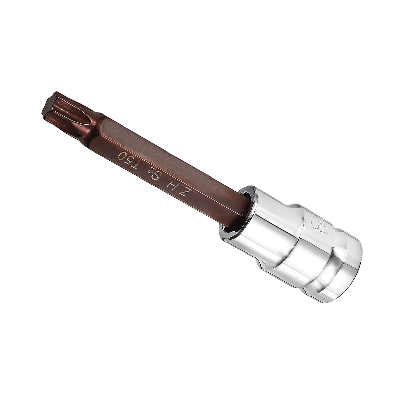 CoCud Torx Bit Socket, Metric T50 Bit 1/2" Drive 4" Long, S2 Alloy Steel Heat Treated CR-V Socket - (Applications: for Fastener Application)