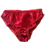 Manka Vesa Womens 100% Soft Pure Silk Sexy Panties Breathable Bikinis High Waist Briefs Undies