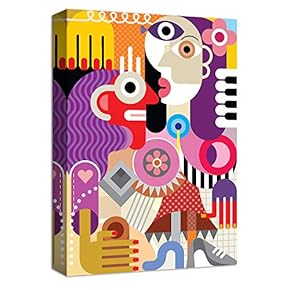 Canvas Wall Art Abstract Character Pictures Home Wall Decorations for Bedroom Living Room Paintings Canvas Prints Framed - 12x18 inches