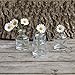 CHIVE ‘Loft’ Small Mini Flower Vases - Clear Glass Bud Vases, Set of 10 - Cute Vintage Rustic Centerpieces for Wedding, Events & Home - Premium Quality, Designed to Last