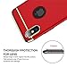 Phone Case of iPhone X/10 Luxury Electroplating Premium 3 In 1 Shockproof Slim Protection Cover (red)