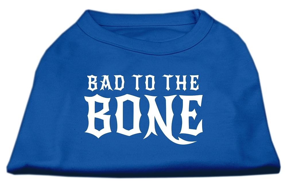 Mirage Bad To The Bone Dog Shirt, Medium, Blue
