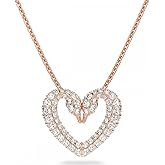 Swarovski Una Necklace, Earrings, and Bracelet Jewelry Collection, Rose Gold Tone Finish, Clear Crystals
