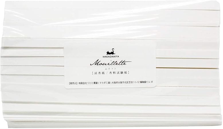 Amazon ムエット500本入り 大容量 プロ用 アロマ検定試験対応 試香紙 香料試験紙 マカダミ屋 マカダミ屋 エッセンシャルオイル