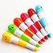 Jiulyning 24Pcs Retractable Pill Shape Ballpoint Pen, Cute Emotion, Smiling Face, Cartoon Ball Pen