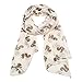 JIAN YA NA Fashion Breathable Aztec Pattern Tassels Print Scarf, Folk Custom Shawl for Holiday, Birthday, Party Gifts