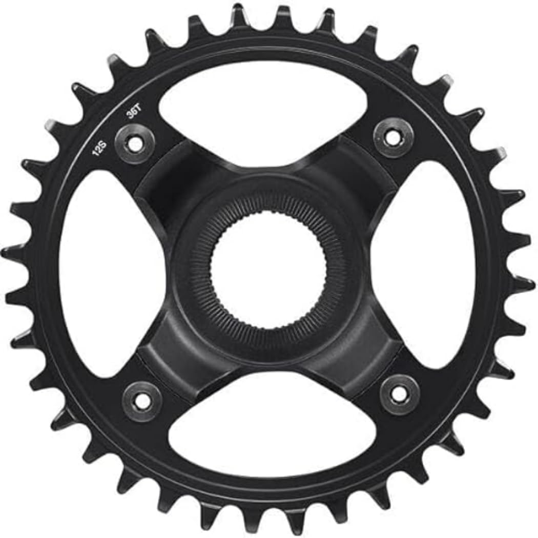 Shimano Chain Ring, SM-CRE80-12-B, 36T W/O CG, for Chain Line 55 mm, Black, IND.Pack