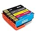 PUREINK 1 Set Replacement for 273 273XL Ink Cartridges High Yield, Compatible with XP-810 XP-820 XP-800 XP-600 XP-610 XP-620 XP-520 Printer (1 Black 1 Photo Black 1 Cyan 1 Magenta 1 Yellow)