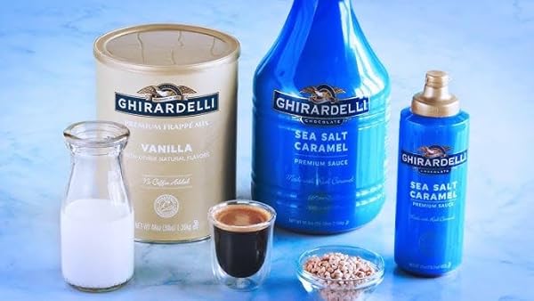 GHIRARDELLI CHOCOLATE COMPANY SEA SALT CARAMEL SAUCE PUMP BOTTLE, 87.3 OZ
