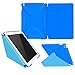 iPad Air 2 Case, Apple iPad Air 2 Case, rooCASE Origami Ultra Slim Fit Thin Lightweight Shell PU Leather Folio Case with Auto Sleep Wake Smart Cover, P Blue /B Blue (will NOT fit New iPad 2017)