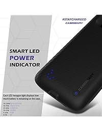 Funda de batería para Galaxy S8 con carga rápida 3.0, cargador protector CASESSARY con carga de prioridad + gestión de energía dinámica, batería externa portátil de 4500 mAh para Samsung Galaxy S8 de 5,8 pulgadas (negro)