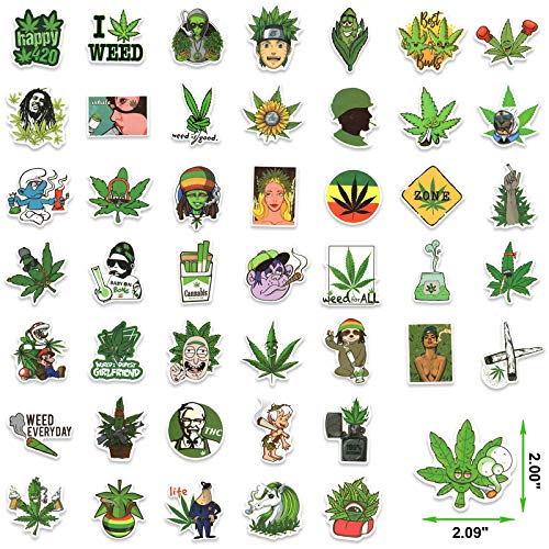 100PCS Green Stickers, Sticker for Water Bottles Laptop Computer Phone Cool Stickers