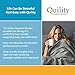 Quility Premium Adult Weighted Blanket & Removable Cover | 20 lbs | 60