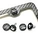Aootf License Plate Screw Caps Carbon Fiber Pattern for Matching Carbon Fiber License Plate Frame and License Plate Screws -12 Sets
