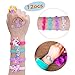 LEEHUR Unicorn Mermaid Party Favors Supplies for Kid 60pcs Bracelet Ring Keychain Tattoo Stamper Girl Boy Reward Prizes Birthday Souvenirs Carnival Event Goodies Bag Filler Christmas Stocking Stuffers