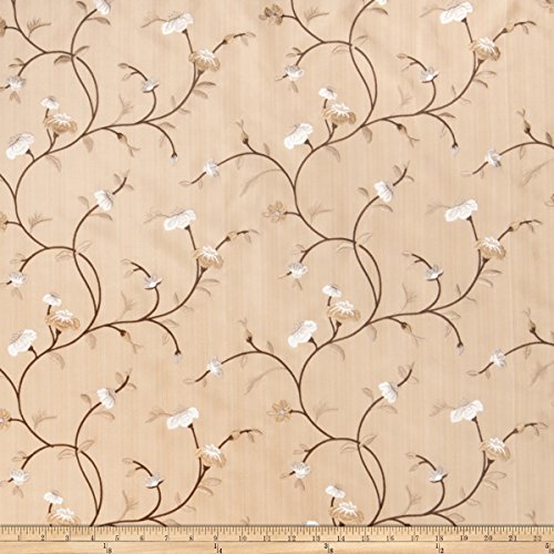Fabricut Tablas Floral Faux Silk Camel