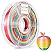 Zi-Rui 3D Printer PLA Filament, Rainbow Multi Color Gradient,1.75 mm,Dimensional Accuracy +/- 0.03 mm, 600G(1.3lbs) Spool.