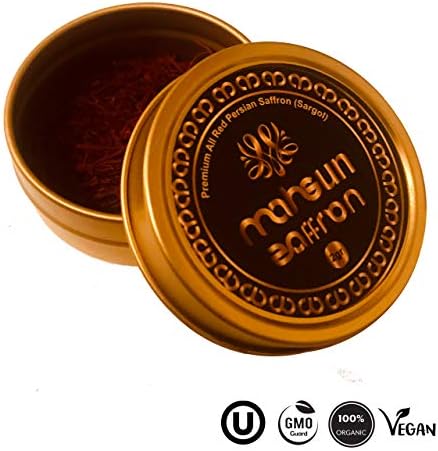 Mahsun Saffron, Premium Persian All Red Saffron (SARGOL), Organic A+ Grade, Highest Quality Grade (10 Grams)