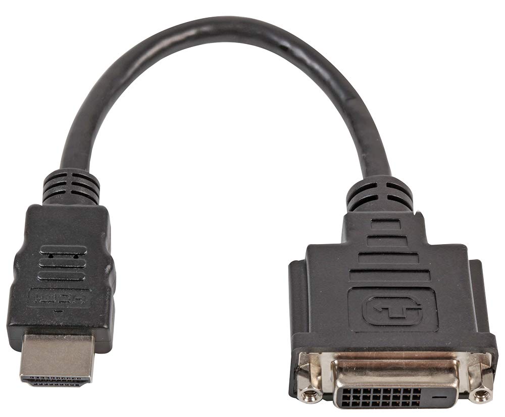 Pro Signal PSG91601 HDMI Male to DVI-D Female Lead, 0.2 m, Black